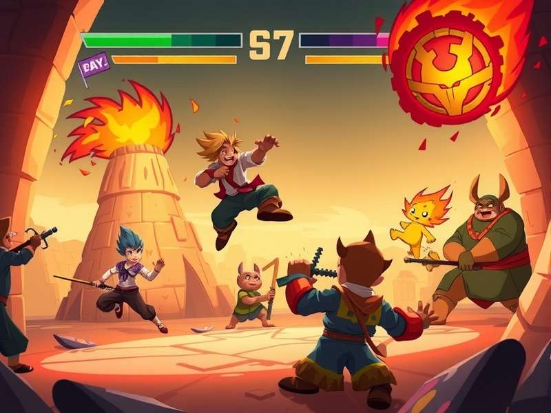 Curry Combat Clash Official Cover Art - Spice Fighting Characters